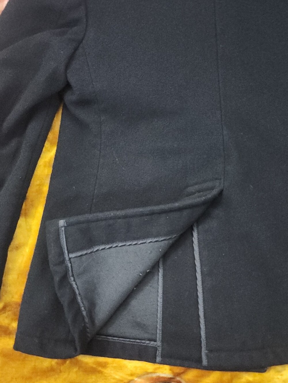 Quarter Deck Collection Women's Black Double-Breasted Pea Coat - Picture 8 of 11